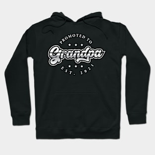 Promoted To Grandpa Baby Reveal Grandpa design EST 2021 Hoodie